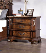 Esparanza Brown Cherry Night Stand by Furniture of America at Eve Furniture