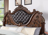 Esparanza Brown Cherry Queen Bed by Furniture of America at Eve Furniture