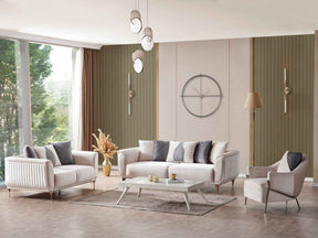 Esperanza Beige 3-Piece Living Room Set (Sofa & Loveseat & Chair) by Furnia at Eve Furniture