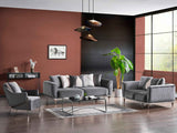 Esperanza Dark Gray 3-Piece Living Room Set (Sofa & Loveseat & Chair)
