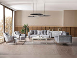 Esperanza Light Gray 4-Piece Living Room Set (2 Sofa & 2 Chair)