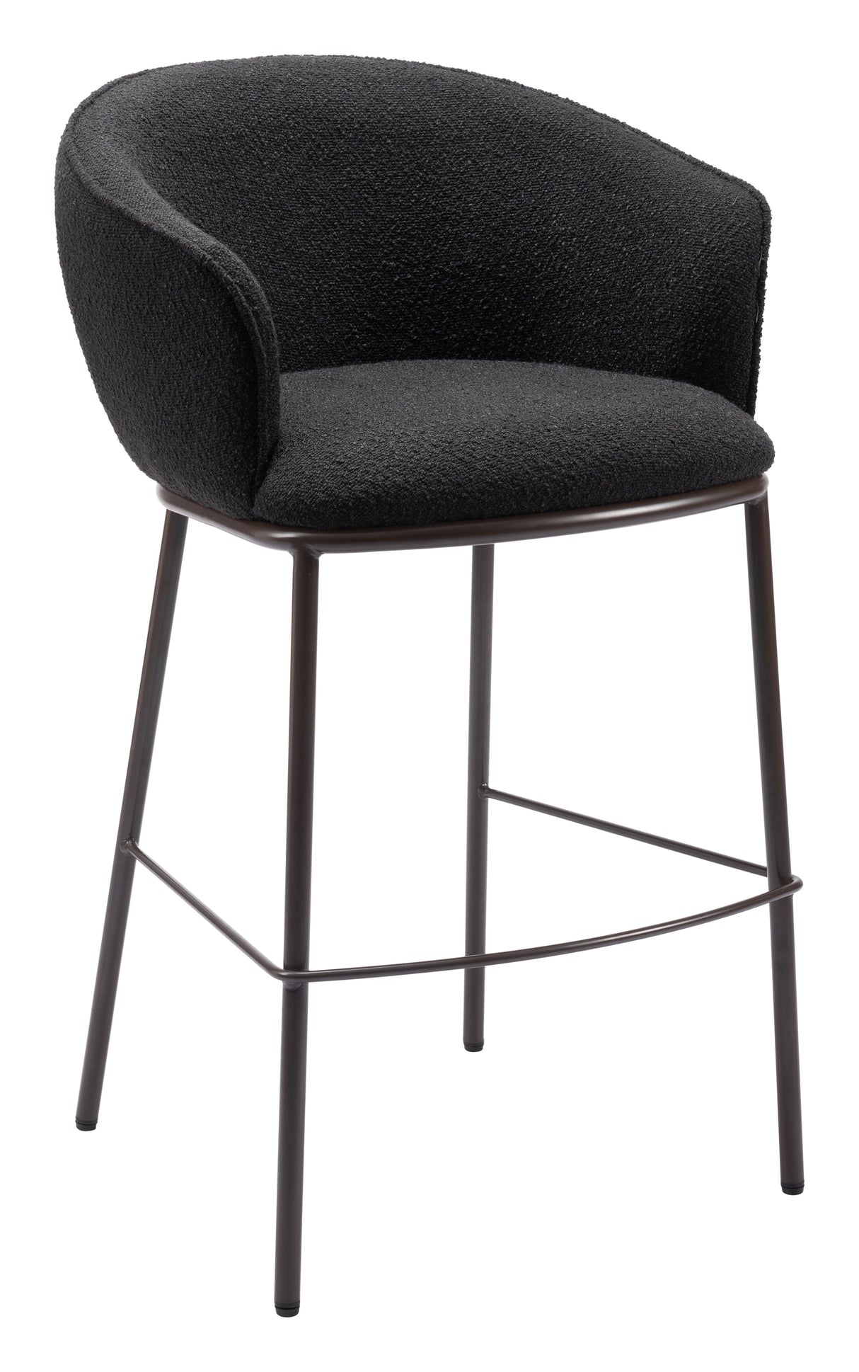 Essen Black & Bronze Barstool by Zuomod at Eve Furniture