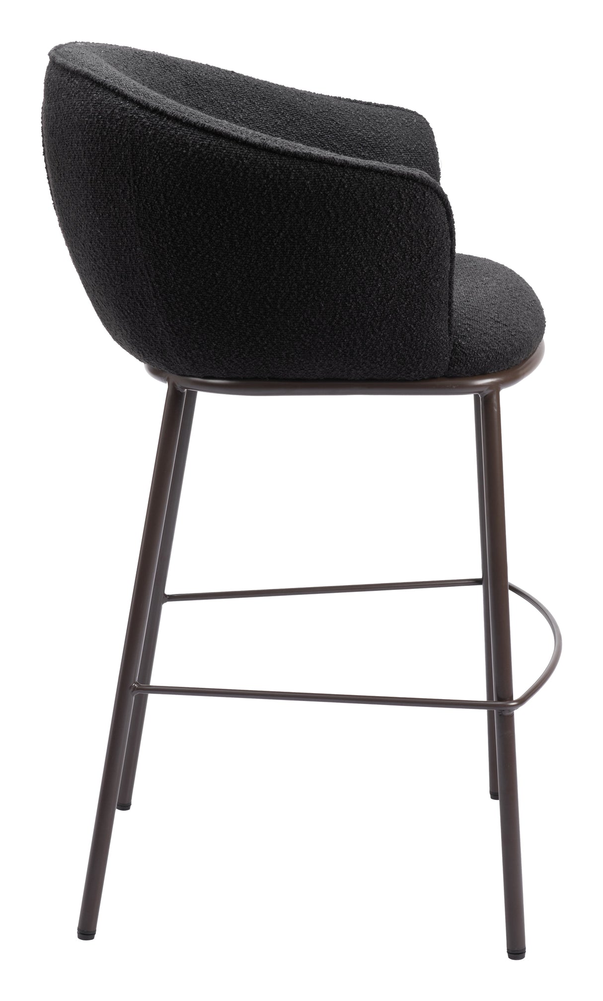 Essen Black & Bronze Barstool by Zuomod at Eve Furniture