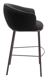 Essen Black & Bronze Barstool by Zuomod at Eve Furniture