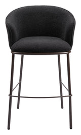 Essen Black & Bronze Barstool by Zuomod at Eve Furniture