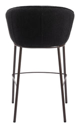 Essen Black & Bronze Barstool by Zuomod at Eve Furniture