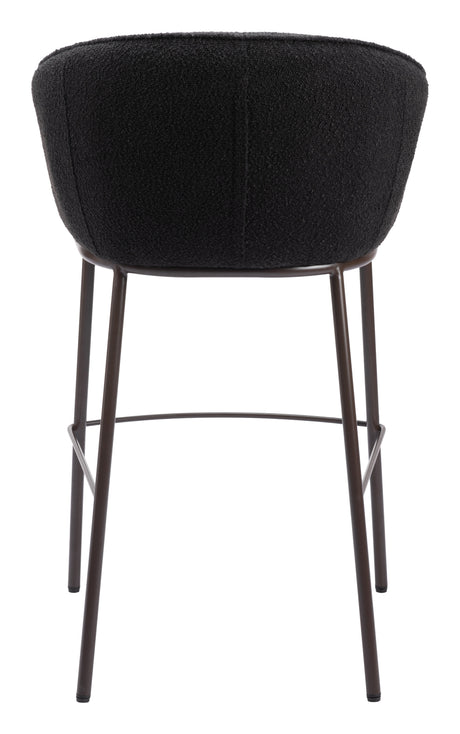 Essen Black & Bronze Barstool by Zuomod at Eve Furniture