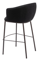 Essen Black & Bronze Barstool by Zuomod at Eve Furniture