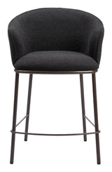 Essen Black & Bronze Counter Stool by Zuomod at Eve Furniture