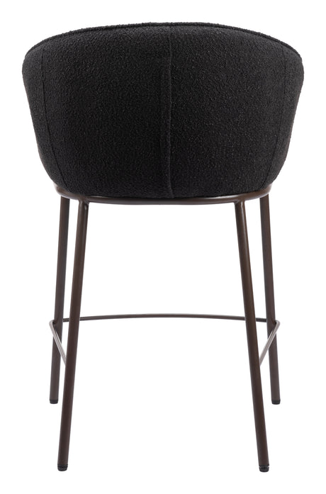 Essen Black & Bronze Counter Stool by Zuomod at Eve Furniture