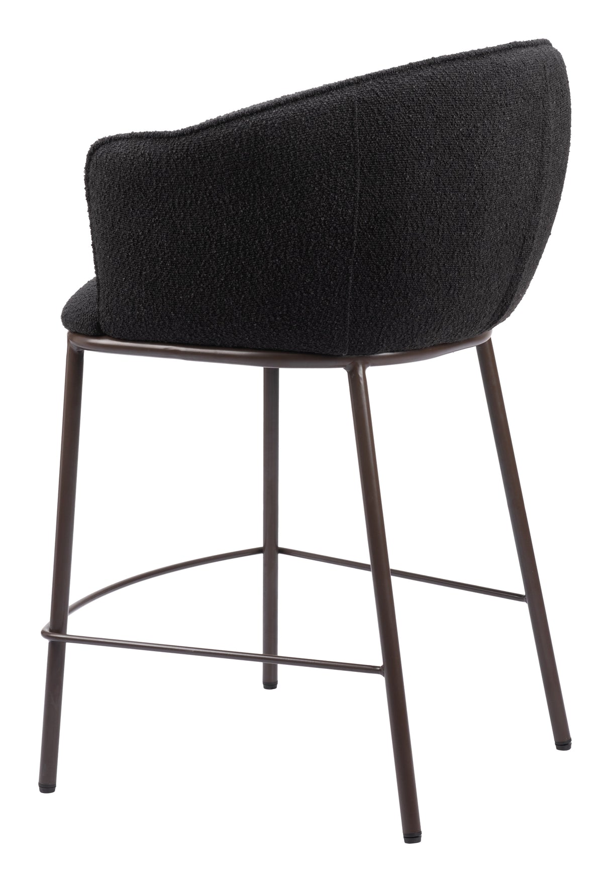 Essen Black & Bronze Counter Stool by Zuomod at Eve Furniture