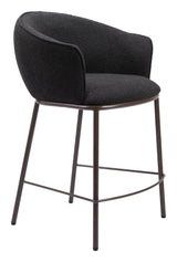 Essen Black & Bronze Counter Stool by Zuomod at Eve Furniture