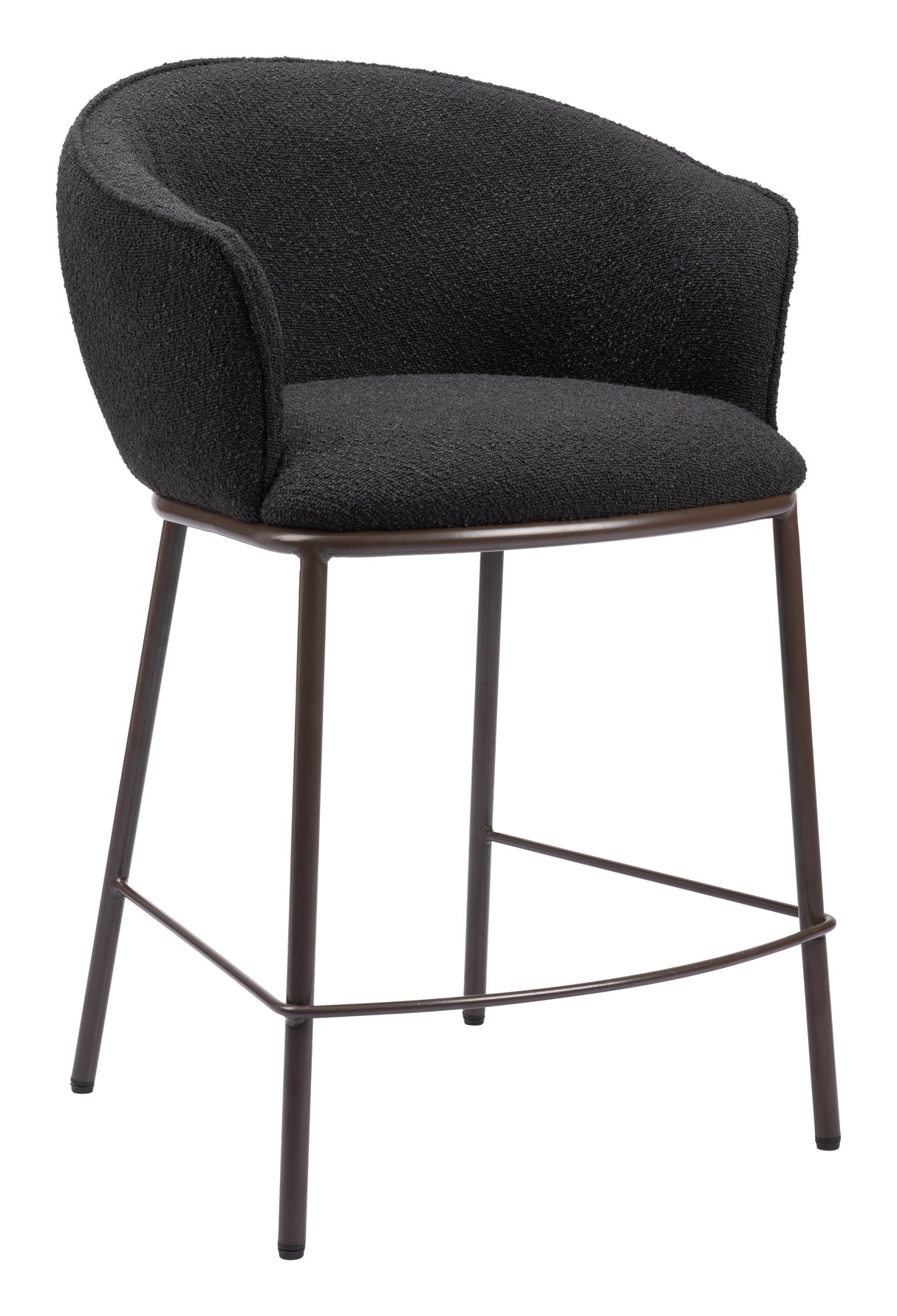 Essen Black & Bronze Counter Stool by Zuomod at Eve Furniture