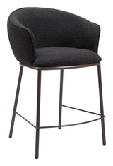 Essen Black & Bronze Counter Stool by Zuomod at Eve Furniture