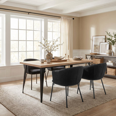 Essen Black & Bronze Dining Chair by Zuomod at Eve Furniture