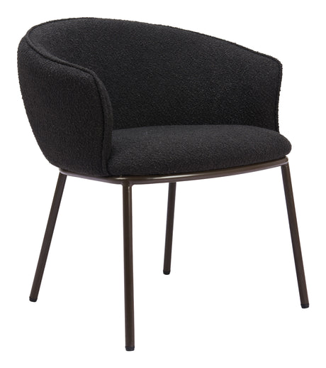 Essen Black & Bronze Dining Chair by Zuomod at Eve Furniture