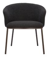 Essen Black & Bronze Dining Chair by Zuomod at Eve Furniture