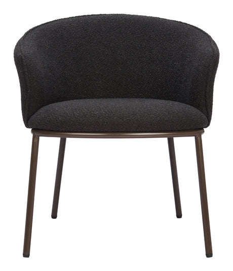 Essen Black & Bronze Dining Chair by Zuomod at Eve Furniture