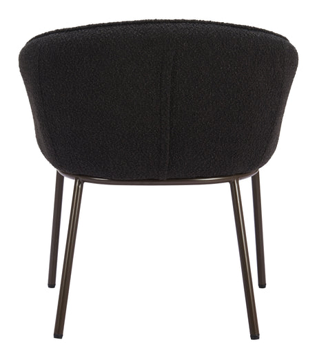 Essen Black & Bronze Dining Chair by Zuomod at Eve Furniture