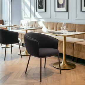 Essen Black & Bronze Dining Chair by Zuomod at Eve Furniture