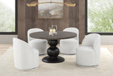 Essen Espresso Round Dining Table Only by Furniture of America at Eve Furniture