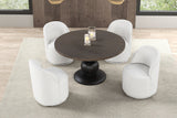 Essen Espresso Round Dining Table Only by Furniture of America at Eve Furniture