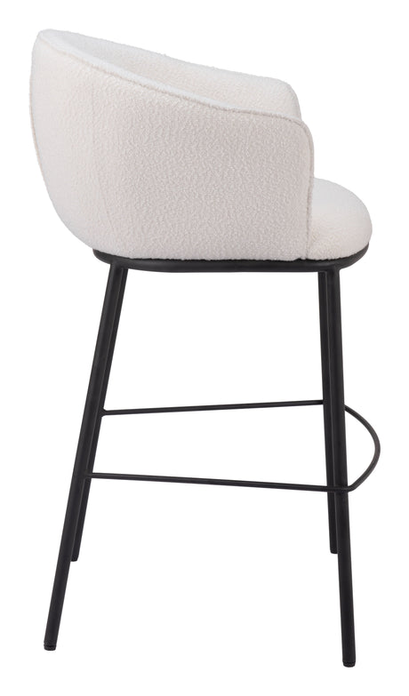 Essen Ivory Barstool by Zuomod at Eve Furniture