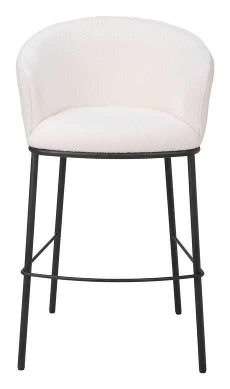 Essen Ivory Barstool by Zuomod at Eve Furniture