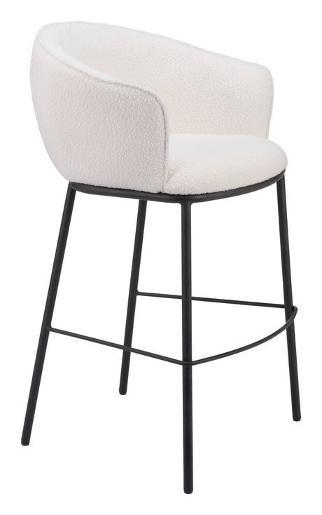 Essen Ivory Barstool by Zuomod at Eve Furniture
