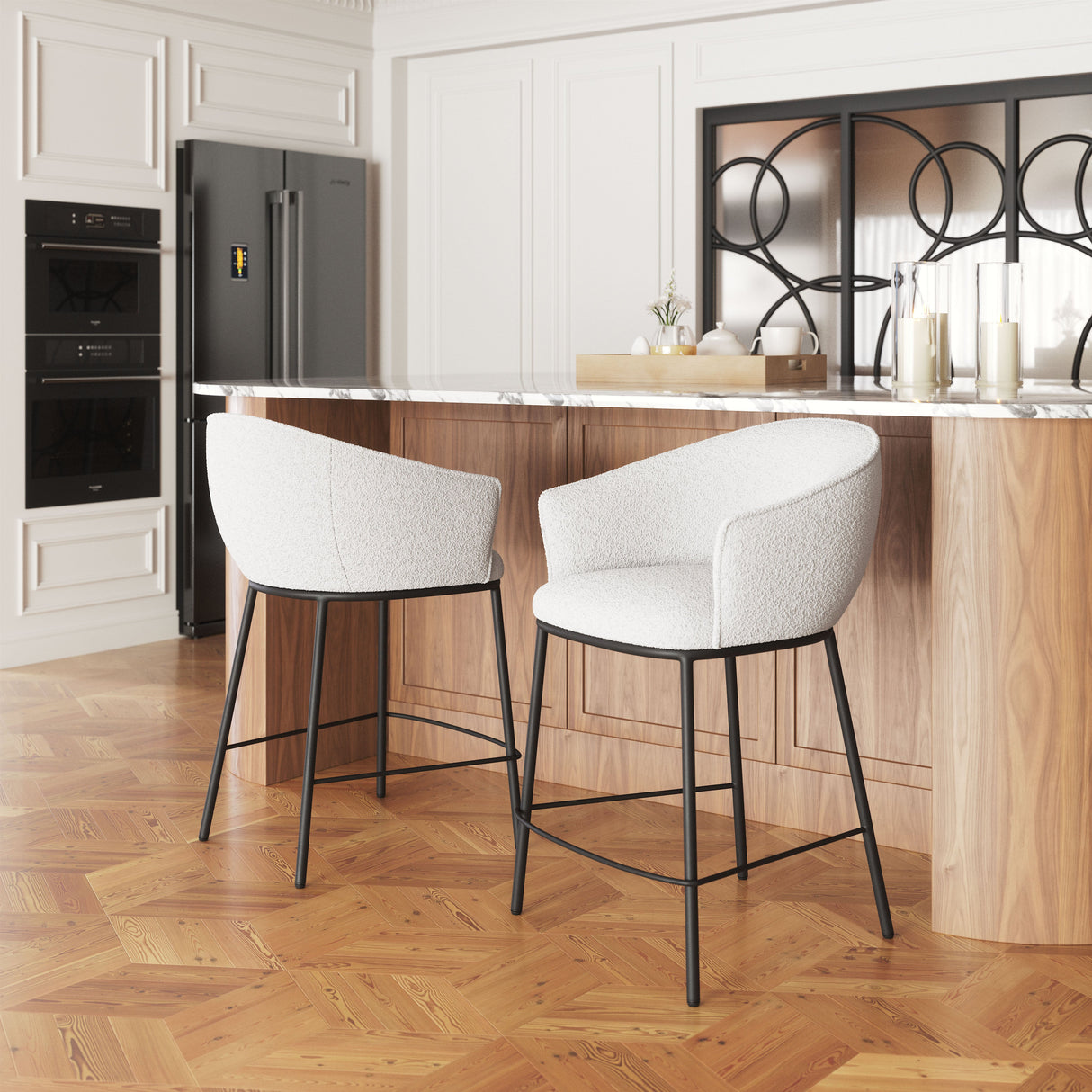 Essen Ivory Counter Stool by Zuomod at Eve Furniture