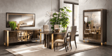 Essenza Brown 2-Door Buffet by ESF Furniture at Eve Furniture