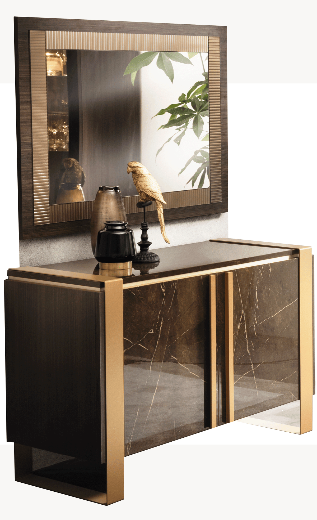 Essenza Brown 2-Door Buffet by ESF Furniture at Eve Furniture