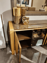 Essenza Brown 2-Door Curio Cabinet by ESF Furniture at Eve Furniture