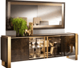 Essenza Brown 4-Door Buffet by ESF Furniture at Eve Furniture