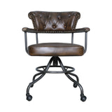 Essex Chesterfield 24" Office Chair in Antique Whiskey by Home Trends & Design at Eve Furniture