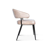 Essex Dover 23" Armchair in Antique Ivory Leather by Home Trends & Design at Eve Furniture