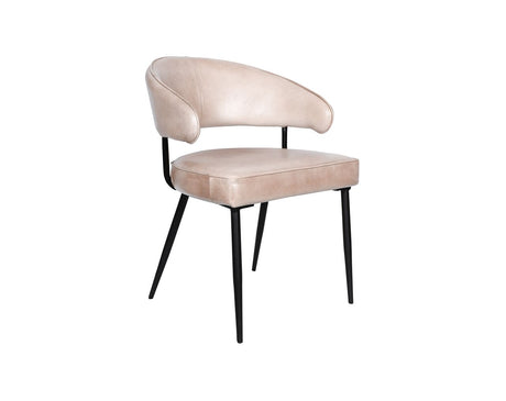 Essex Dover 23" Armchair in Antique Ivory Leather by Home Trends & Design at Eve Furniture