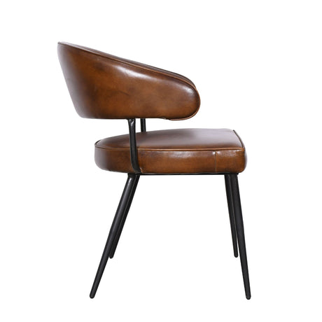 Essex Dover 23" Armchair in Hand Washed Chestnut, Set of 2 by Home Trends & Design at Eve Furniture