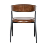 Essex Halstead 23" Dining Chair in Chestnut Leather by Home Trends & Design at Eve Furniture