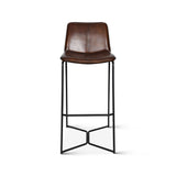 Essex Morgan 18" Bar Chair in Hand Washed Chestnut by Home Trends & Design at Eve Furniture