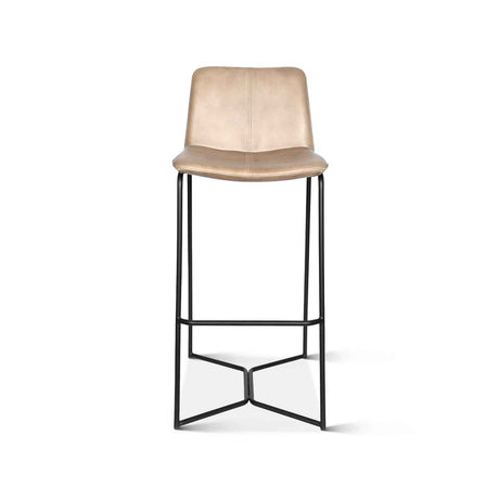 Essex Morgan 18" Bar Chair in Hand Washed Taupe by Home Trends & Design at Eve Furniture