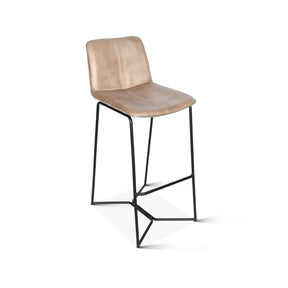 Essex Morgan 18" Bar Chair in Hand Washed Taupe by Home Trends & Design at Eve Furniture