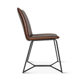 Essex Morgan 18" Dining Chair in Hand Washed Chestnut, Set of 2 by Home Trends & Design at Eve Furniture
