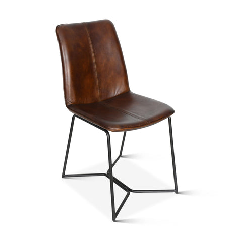 Essex Morgan 18" Dining Chair in Hand Washed Chestnut, Set of 2 by Home Trends & Design at Eve Furniture