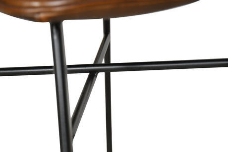 Essex Murphy 18" Dining Chair in Chestnut Leather by Home Trends & Design at Eve Furniture