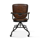 Essex Oden 24" Desk Chair in Antique Whiskey Top Grain Leather by Home Trends & Design at Eve Furniture