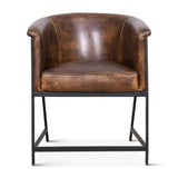 Essex Polo Armchair in Antique Whiskey Leather by Home Trends & Design at Eve Furniture