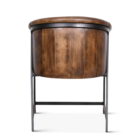 Essex Polo Armchair in Antique Whiskey Leather by Home Trends & Design at Eve Furniture