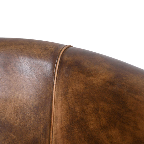 Essex Polo Armchair in Antique Whiskey Leather by Home Trends & Design at Eve Furniture