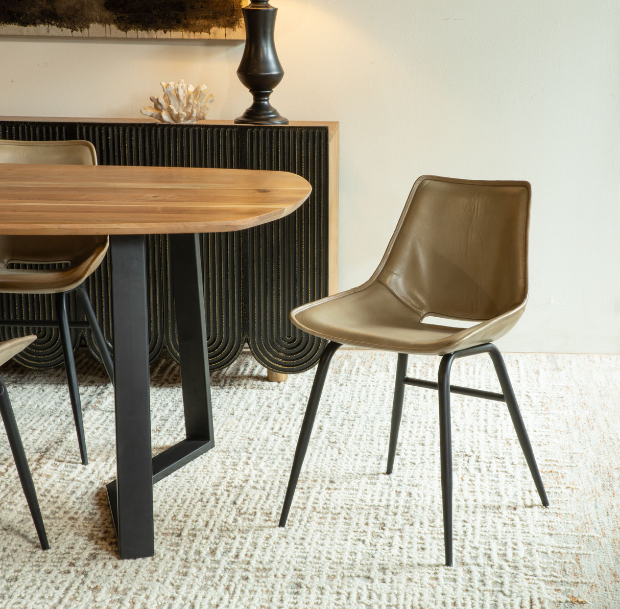 Essex Stanley Dining Chair in Antique Ivory by Home Trends & Design at Eve Furniture